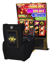 VIP X Cabinet bestehend aus LED-Bildschirm und Sessel