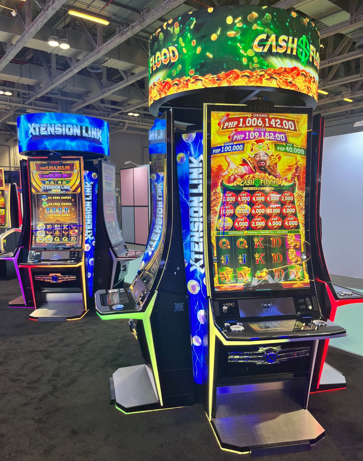 NOVOMATIC Booth at G2E Asia - DIAMOND X 1.55J CASH FLOOD XTENSION LINK Volume 2